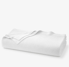 Company Cotton Classic All Season Breathable Cotton Knit Blanket - White, Twin/