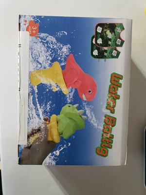 Water Battlg 2Pcs Dinosaur Water Gun Battle Set with 2 Vests