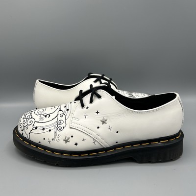 Dr Martens 1461 Cosmic Embroidered White Leather Oxford Comfort