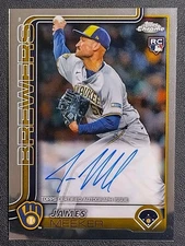 2025 Topps Chrome JAMES MEEKER RC AUTO Milwaukee Brewers Rookie #RA-JME
