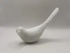 Vintage Fenton Satin Art Glass Long Tail Bird Of Happiness