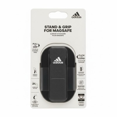 Adidas Stand & Grip for MagSafe Compatible iPhones Black Three Stripes Magnetic
