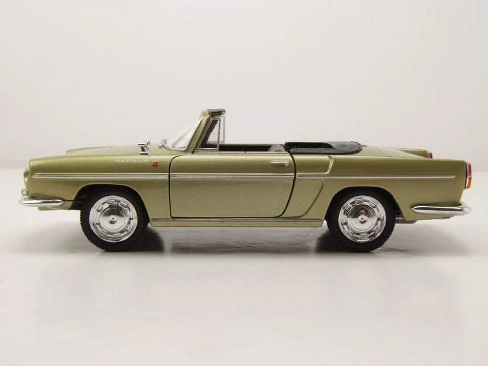 Renault Caravelle Cabrio 1959 Verde Modellino 1:24 Welly - Immagine 3 di 4