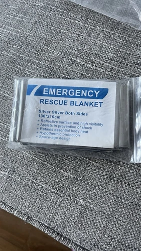 Emergency Rescue Blanket. Silver foil 130cmx210cm