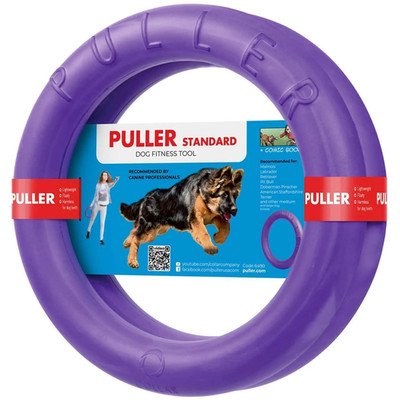 PULLER Collar Dog Training Tool 2 Rings in set Toy For Training And Fitness