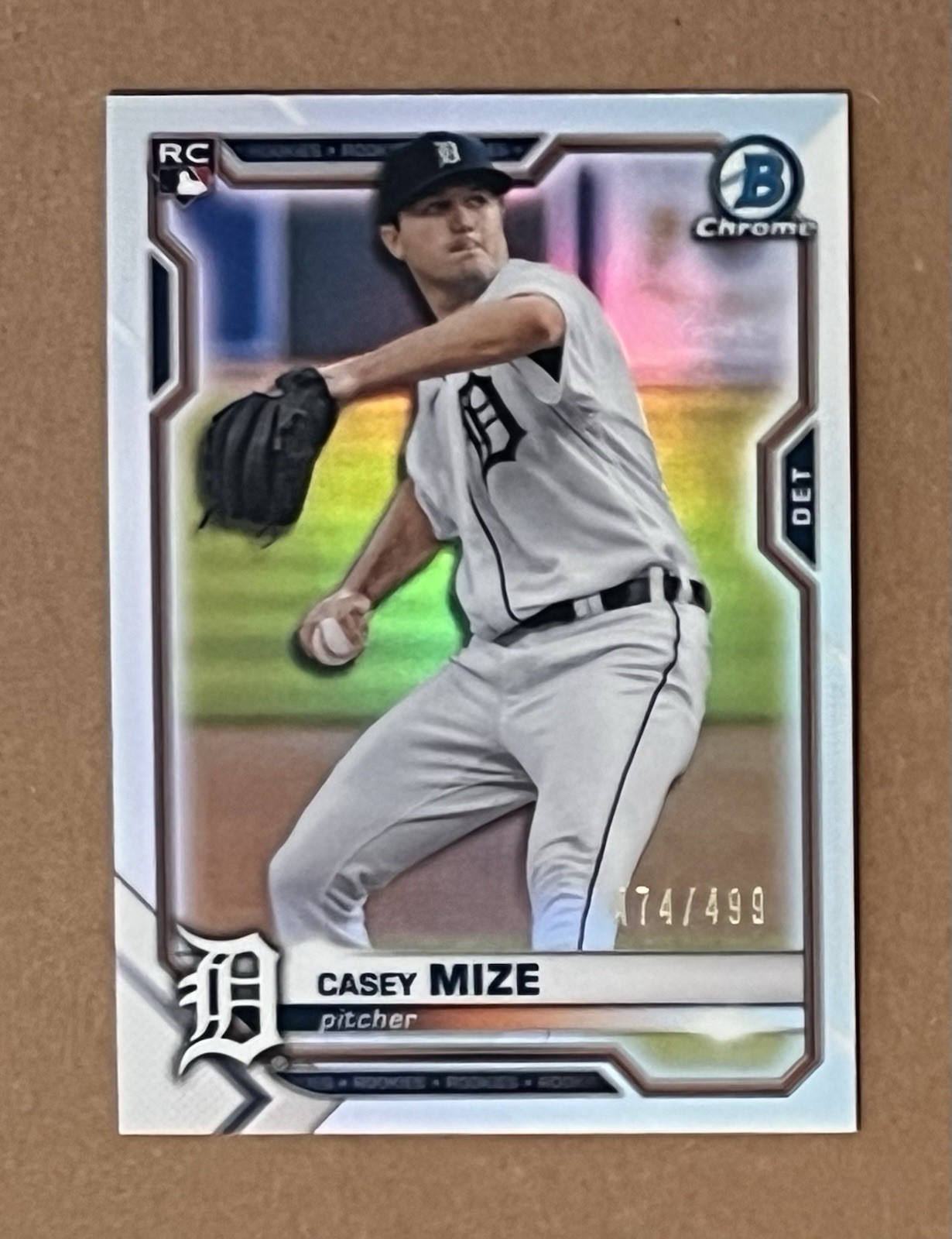 2021 Bowman Chrome Refractor #9 Casey Mize RC Rookie #/499