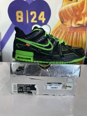 Size 9 - Nike Air Rubber Dunk x Off-White Low Green Strike