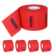 Stretchy Barber Paper Neck Strips - 5 Rolls & 500 Disposable Bands, Professio...