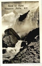 Niagara Falls, NY New York Rock Of Ages 1946 CONNEUT, OH Original Vintage RPPC