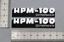 Pioneer HPM-100 Speaker Badge Emblem Logo Premium Pair With Self Stick Adhesive