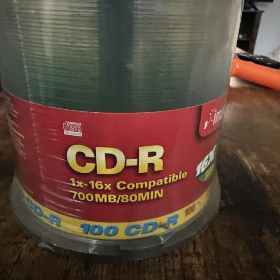 100 Pack SEALED Imation CD-R Spindle 700MB/80 Min Compatible 1X-24X 650MB/74Min - Image 3 of 4