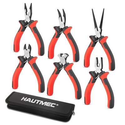 HAUTMEC 6TLG. Mini Zangen Set Hohe Hebelwirkung Multi Kleinzange Werkzeug Set mit