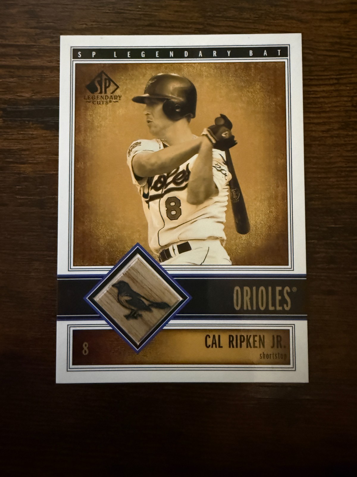 Cal Ripken Jr #B-CRI 2002 SP Legendary Cuts Baseball Game Bat