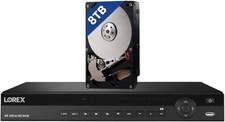 Lorex 4K Pro Series 8TB NVR Expandable up to 2 16TB PoE Switch Not Included