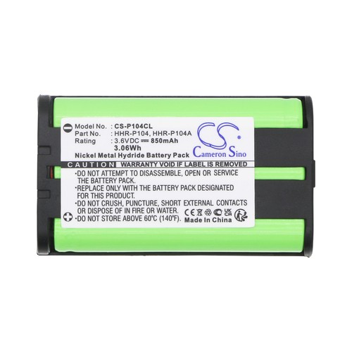Batterie 850mAh type Panasonic HHR-P104 HHR-P104A GP85AAALH3BXZ TL96411 TL26411 - Photo 5 sur 5