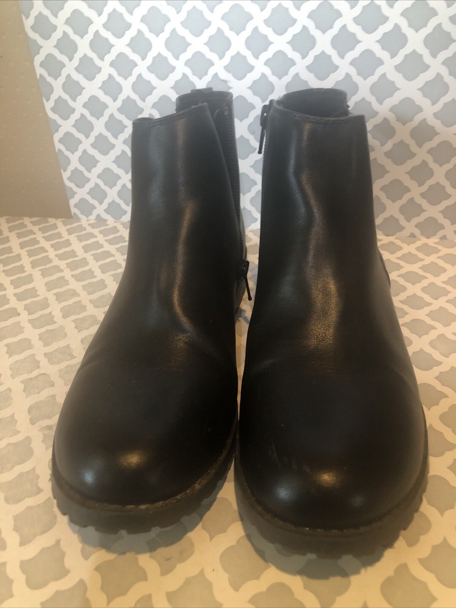 Sonoma Women's Ankle Boots, BLACK, Size 1/2 M