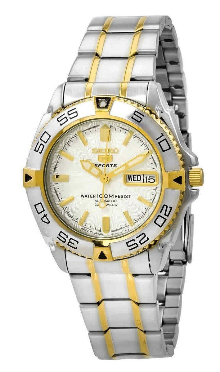 Seiko 5 Sports SNZB24J1 Automatic White Dial Self Winding