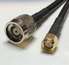 10 foot RG58 RP-TNC MALE to SMA MALE Pigtail Jumper RF coaxial cable 50ohm High