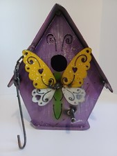 House Bird Birdhouse Garden Yard Decor Outdoor Rustic Fairy Nest Patio Houses