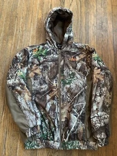 Habit Scent-Factor Insulated Realtree Camo Edge Turkish Coffee Jacket XL Youth
