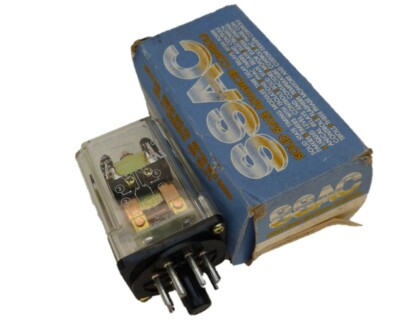 SSAC  RMP240A2  DPDT 240VAC 10A 8-pin plug-in relay  NEW IN BOX