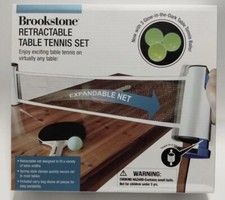 Table Tennis Retractable Net Set- 2 Paddles- 3 Glow in the Dark Balls- Pink Pong