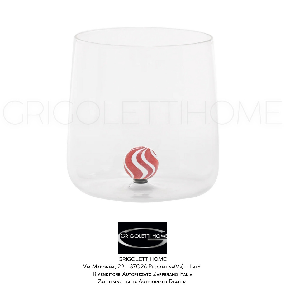 Zafferano Bilia Candy - Set Of 4 Tumbler Glasses - Red - Retailer