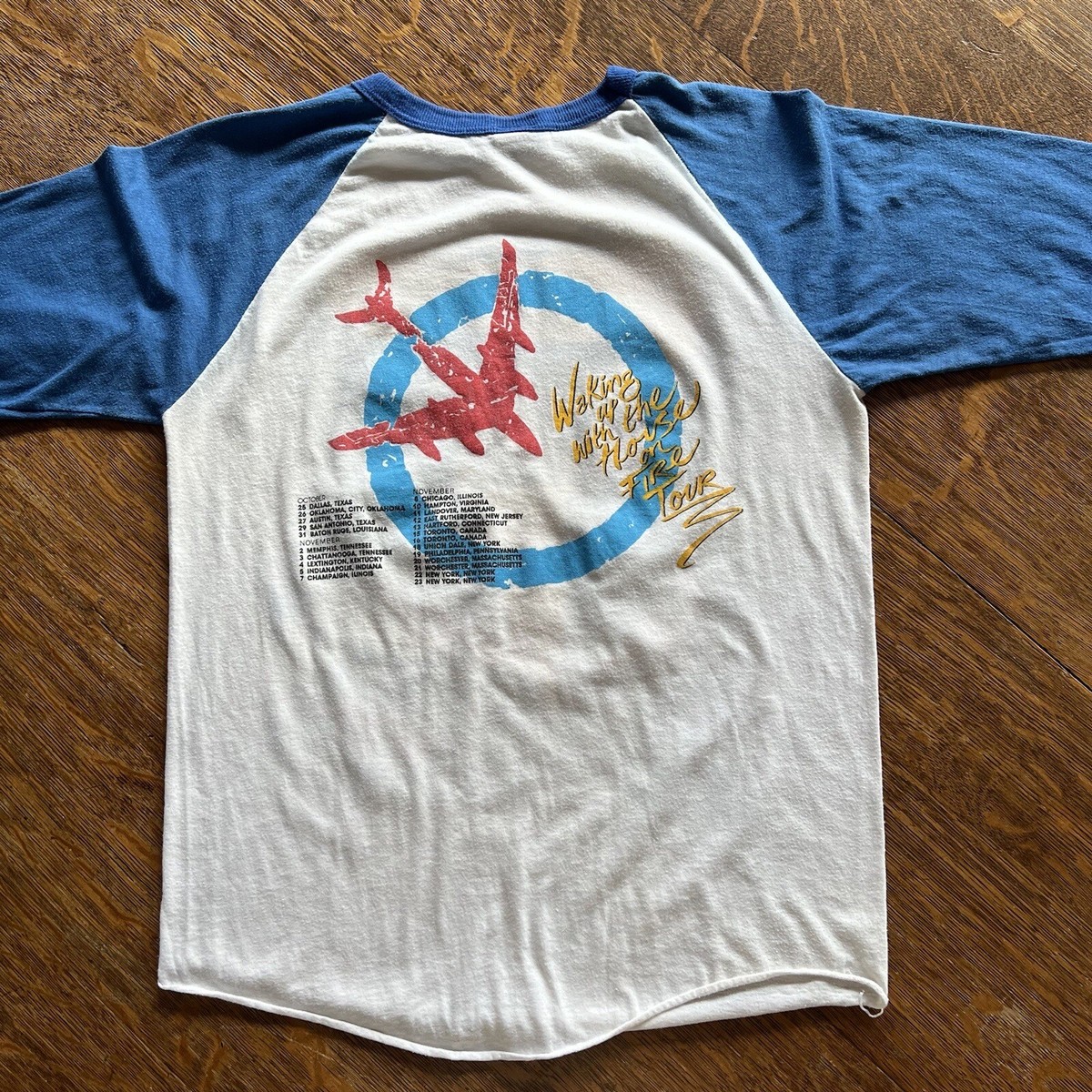 Vintage Culture Club Shirt Large 80s Boy George Raglan Band Tee 