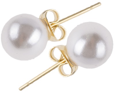 Cute PEARL Pin Up Perlen Vintage Ohrstecker / Ohrringe Rockabilly