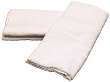 2 Pack Beach Pool Spa Towels Solid White  Thin Lightweight 100 Cotton 30 x 60
