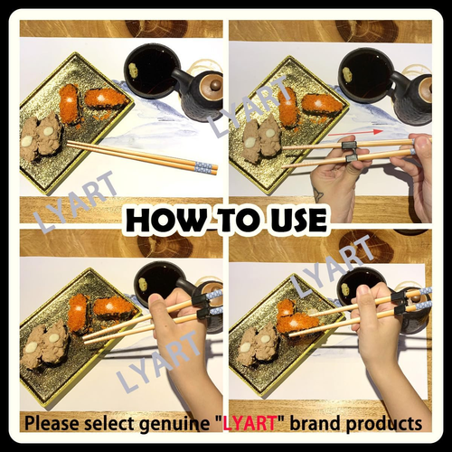 7 Pairs Reusable Training Chopsticks Helpers for Kids Adults Trainers Beginner a - 第 7/7 張圖片