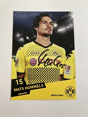 マッツ・フンメルス直筆サイン入り超大型写真…Mats HUMMELS… 2011-12 Mats Hummels Original Hand Signed Borussia Dortmund