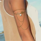 Arm Chain Cuff Bracelet Bangle Armlet Upper Boho Beach Women Gold Jewellery UK