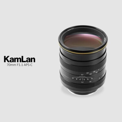Kamlan　70mm　F1.1　EOS-M　EF-M Kamlan 70mm F1.1 APS-C Large Aperture Manual Lens for Canon
