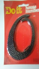 Hardware 5" Metal Black House Number 0 NEW 