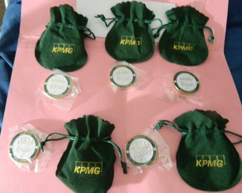 (5) Phil Mickelson "MASTERS" Green, Ball Markers new (KPMG)