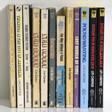 LIN CARTER : Select titles, build your library - vintage Science Fantasy, SF