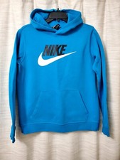 Nike Kids Extra Large Hoodie Blue Swoosh Cotton