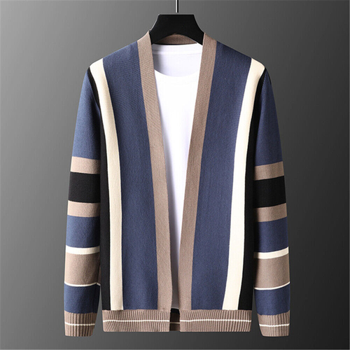 Fahion Herren Pullover Langarm Jacke Herbst Strickjacke Strick Outwear - Bild 1 von 12