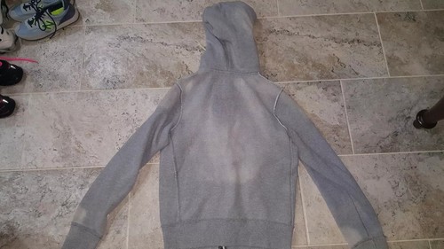 ABERCROMBIE AND FITCH DISTRESSED THERMAL MUSCLE HOODIE MEN'S SIZE MEDIUM HEAVY!! - Picture 6 of 8