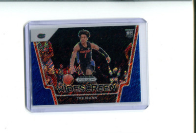 2021-22 Prizm Draft Picks Widescreen Blue Shimmer Prizm Tre Mann Rookie 6/13