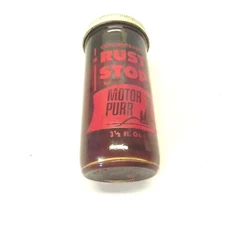 VINTAGE MOTOR PURR CONCENTRATED RUST STOP 3 1/2 FL OZ BOTTLE VERY RARE NEW WEAR
