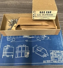 Vans Car Shop Vintage Kit Box Car G.N. Plywood NOS