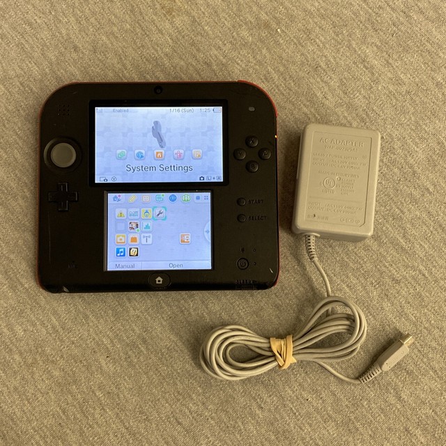 Nintendo 2DS Launch Edition Crimson Red Handheld System for sale online