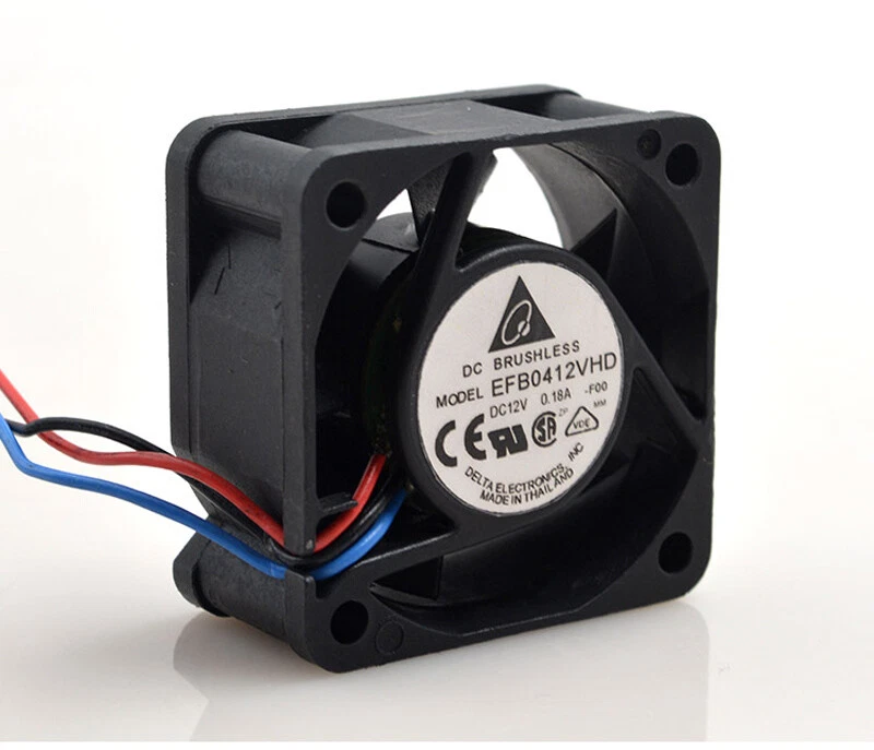 Delta EFB0412VHD BRUSHLESS Cooling Fan DC 12V 0.18A 3pin Cooler Fan 40x40x20mm - Image 2 of 4