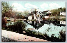 Saugus  Massachusetts  Old Mill  Unposted  Postcard