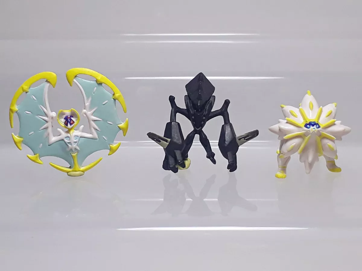 Lunala Necrozma Solgaleo Pokemon Figure Set (3) Tomy Get Collections1.2-1.4