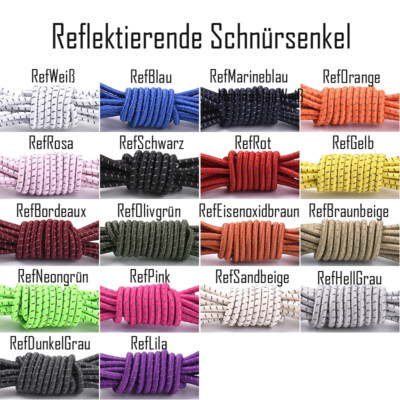 Reflex Reflektierende elastische Schnürsenkel Durchmesser 3.0mm 3.1Ref
