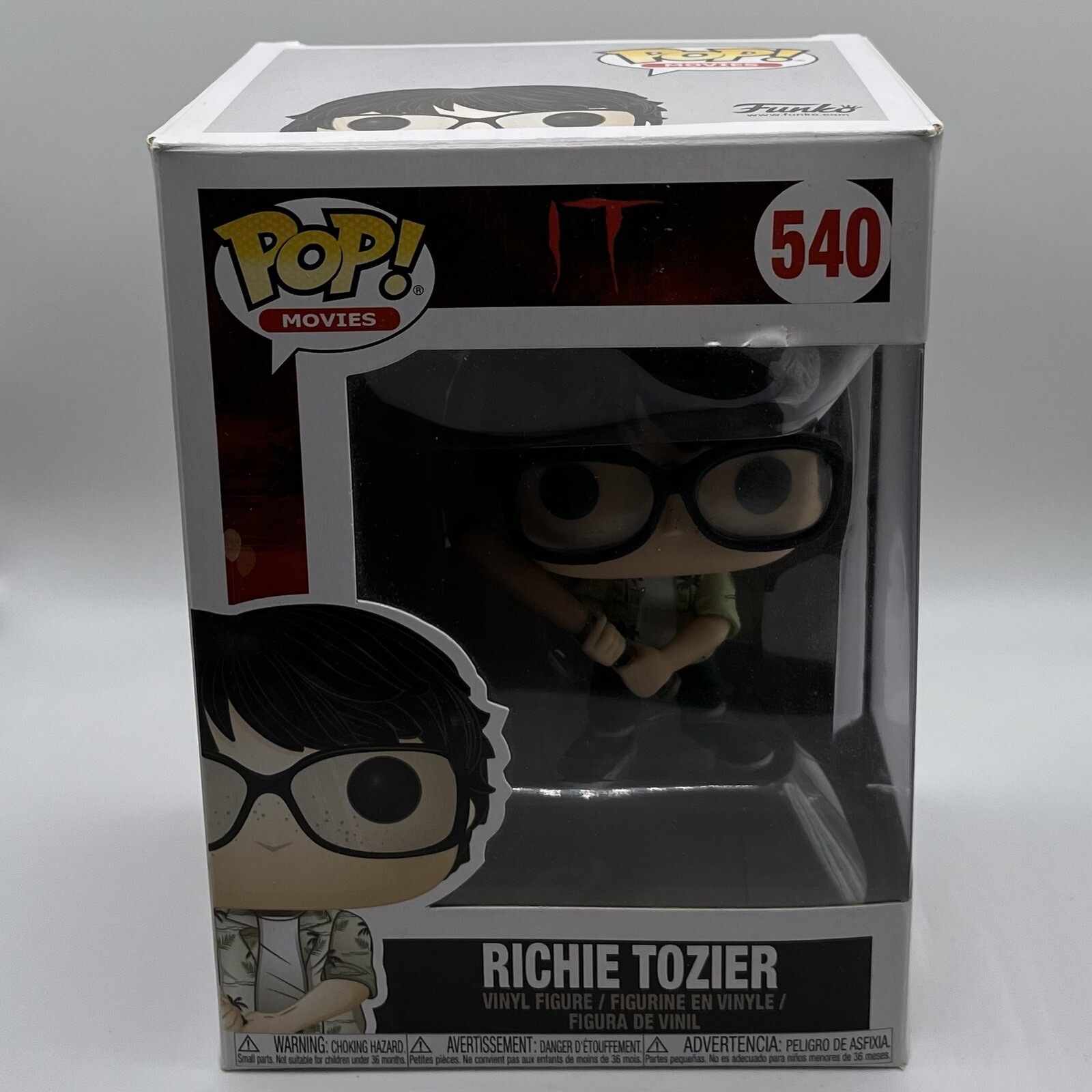 Funko - Pop! Películas: It - Richie Tozier #540 - Figura De Vinilo Abovedada + Protector