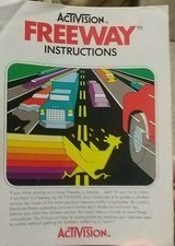 1981 Activision Freeway video game Instruction Manual/Booklet-Atari 2600